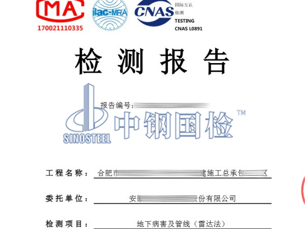 公路工程地下病害检测报告
