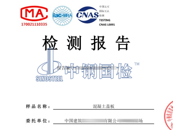 水泥盖板检测报告图