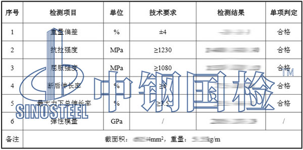 钢棒检测项目结果