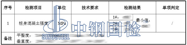 建筑桩基检测项目结果