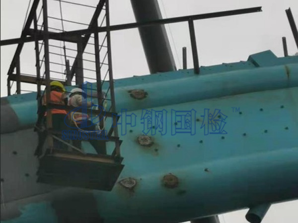 大桥连续梁挂篮焊缝现场检测