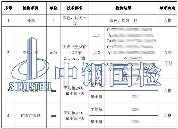 吊篮检测项目结果