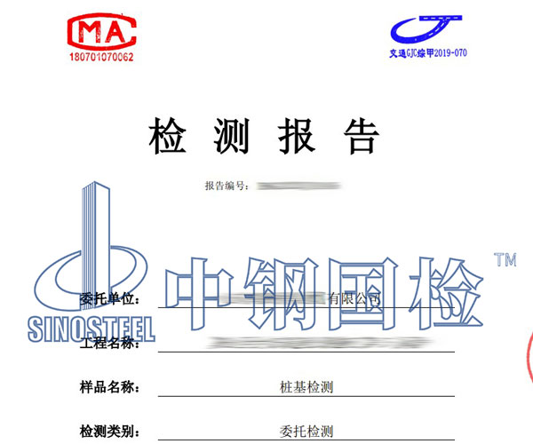 桥梁桩基检测报告