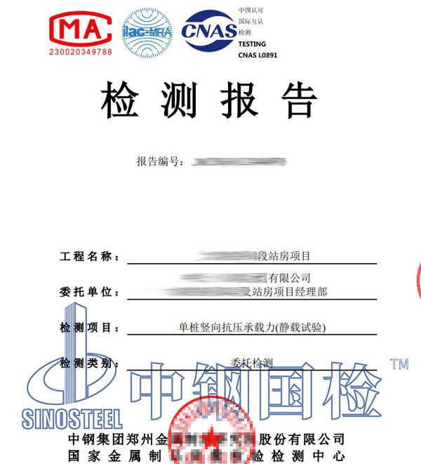钻孔灌注桩第三方检测报告