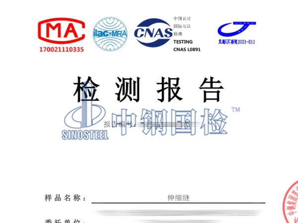 伸缩缝检测报告