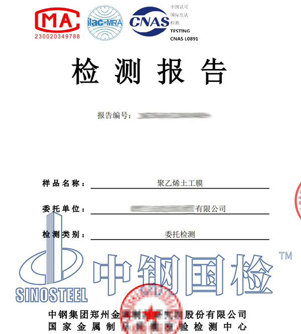 土工膜完整性检测报告