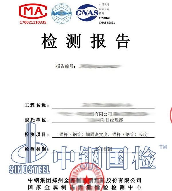 隧道锚杆检测报告