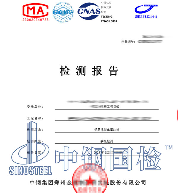 灌注桩检测报告