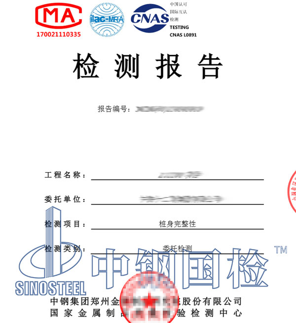 光伏桩基检测报告图片