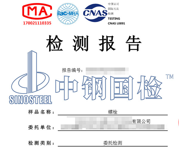 螺栓检测报告