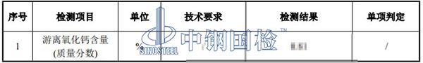 钢渣检测项目结果