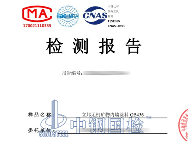 涂料voc检测报告图