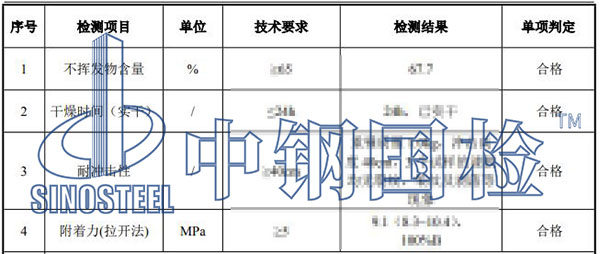 船舶涂料检测项目结果