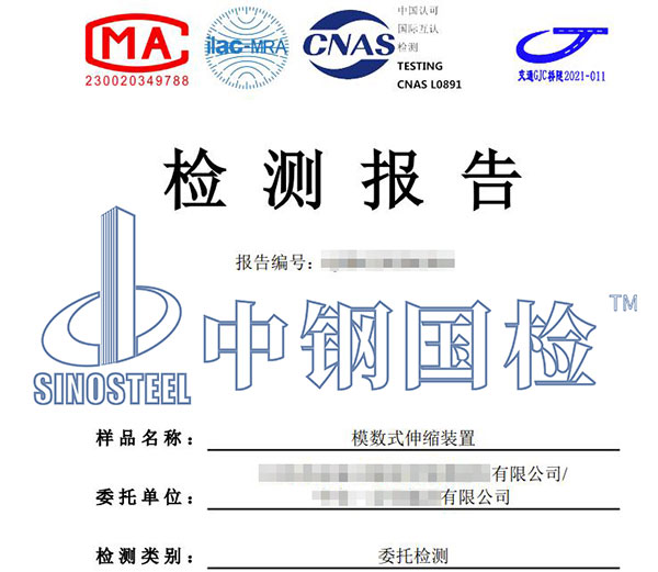 伸缩装置检测报告